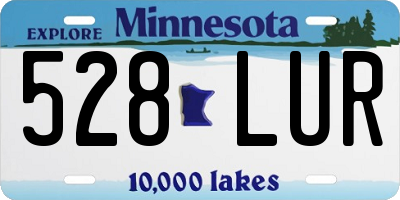 MN license plate 528LUR