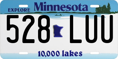 MN license plate 528LUU