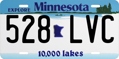 MN license plate 528LVC
