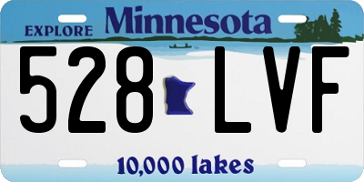 MN license plate 528LVF