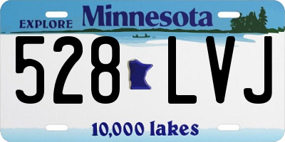 MN license plate 528LVJ