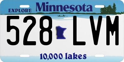 MN license plate 528LVM