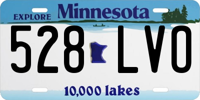 MN license plate 528LVO