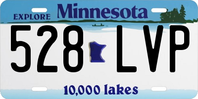 MN license plate 528LVP