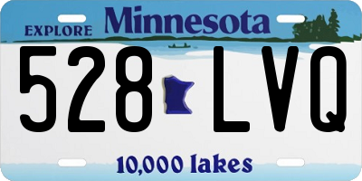 MN license plate 528LVQ