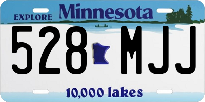 MN license plate 528MJJ