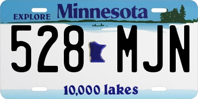 MN license plate 528MJN