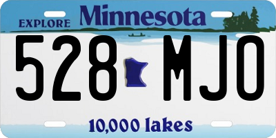 MN license plate 528MJO