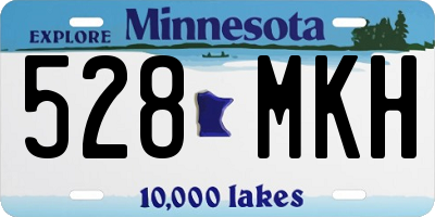 MN license plate 528MKH