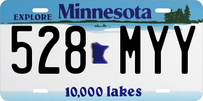 MN license plate 528MYY