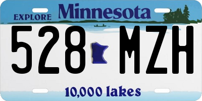 MN license plate 528MZH