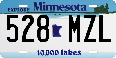 MN license plate 528MZL