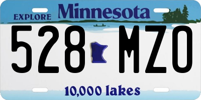 MN license plate 528MZO