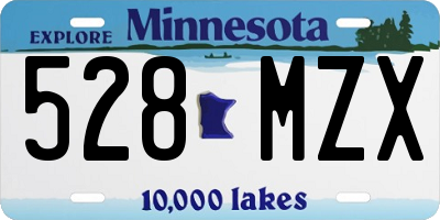 MN license plate 528MZX