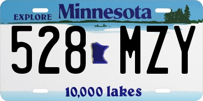 MN license plate 528MZY