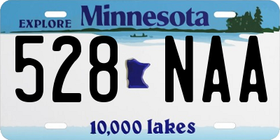 MN license plate 528NAA