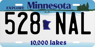MN license plate 528NAL