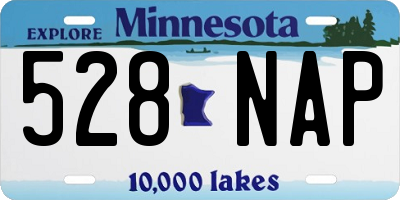 MN license plate 528NAP