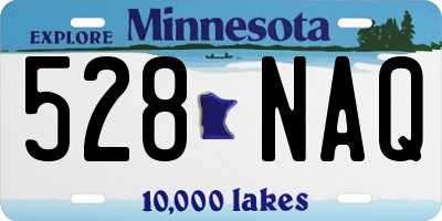 MN license plate 528NAQ