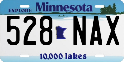 MN license plate 528NAX