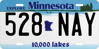 MN license plate 528NAY
