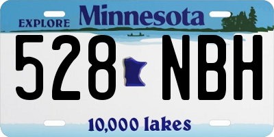 MN license plate 528NBH
