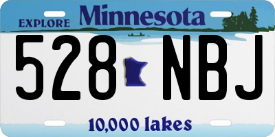 MN license plate 528NBJ