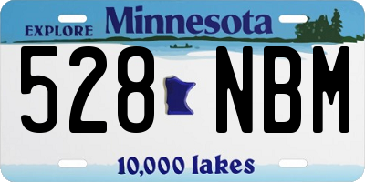 MN license plate 528NBM
