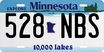 MN license plate 528NBS