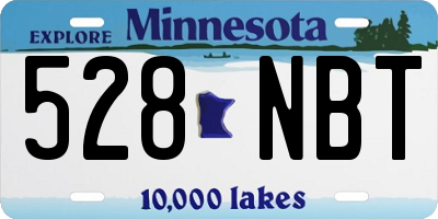 MN license plate 528NBT