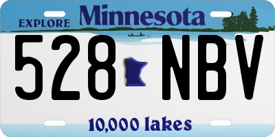 MN license plate 528NBV