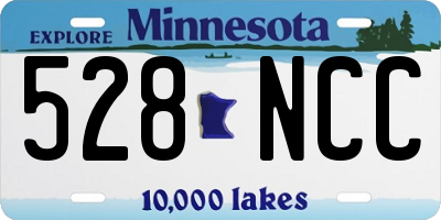 MN license plate 528NCC