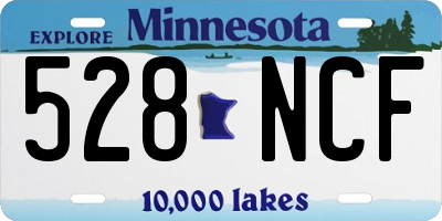MN license plate 528NCF