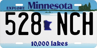 MN license plate 528NCH