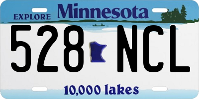 MN license plate 528NCL