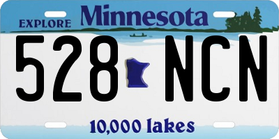 MN license plate 528NCN