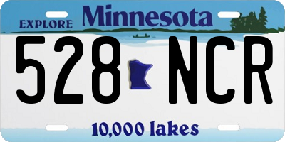 MN license plate 528NCR