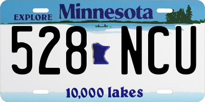 MN license plate 528NCU