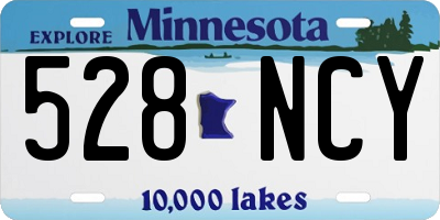 MN license plate 528NCY