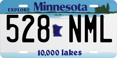 MN license plate 528NML