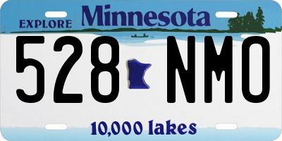 MN license plate 528NMO