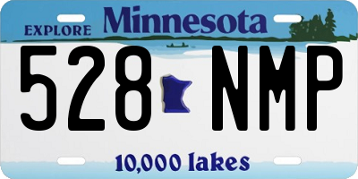 MN license plate 528NMP