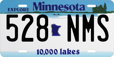 MN license plate 528NMS