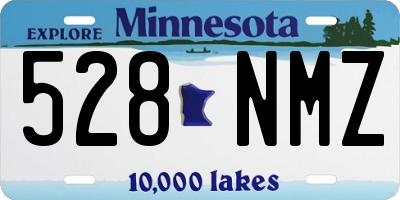 MN license plate 528NMZ