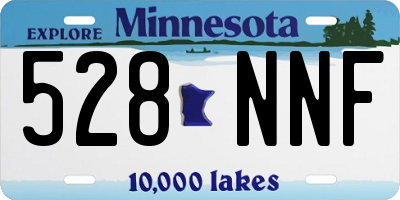 MN license plate 528NNF
