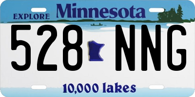 MN license plate 528NNG