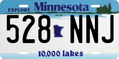 MN license plate 528NNJ