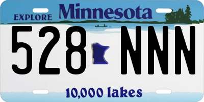 MN license plate 528NNN