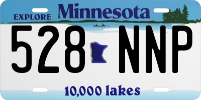 MN license plate 528NNP