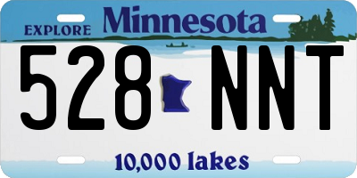 MN license plate 528NNT
